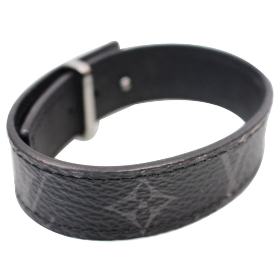 LV Slim Bracelet Monogram Eclipse Canvas - Men - Fashion Jewelry