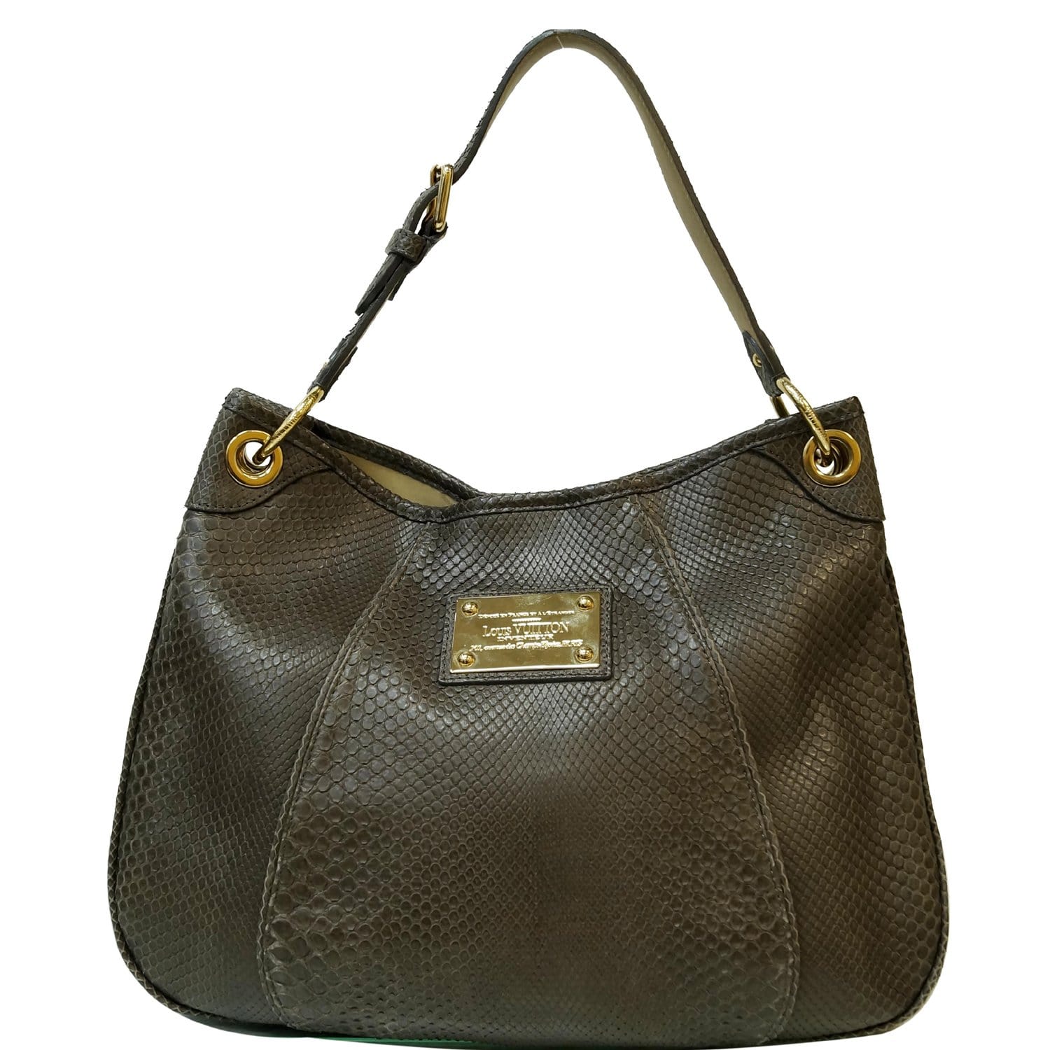 Louis PM Gris Matte Python Bag