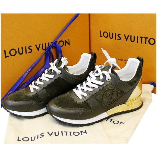 Louis Vuitton Black/Brown Patent Leather And Suede Run Away Sneakers Size  37.5 Louis Vuitton