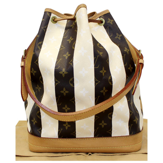 Louis Vuitton White Monogram Multicolor Canvas Noe Shoulder Bag., Lot  #56272