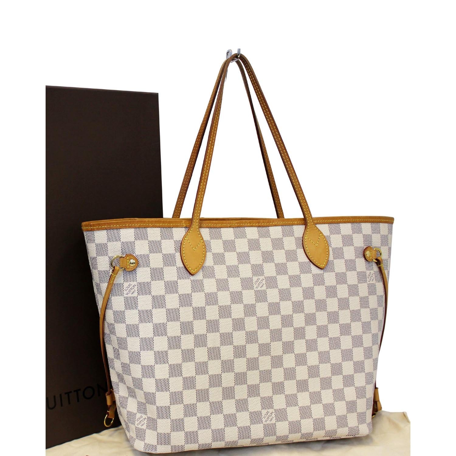 Louis Vuitton Neverfull MM Damier Azur Tote Bag