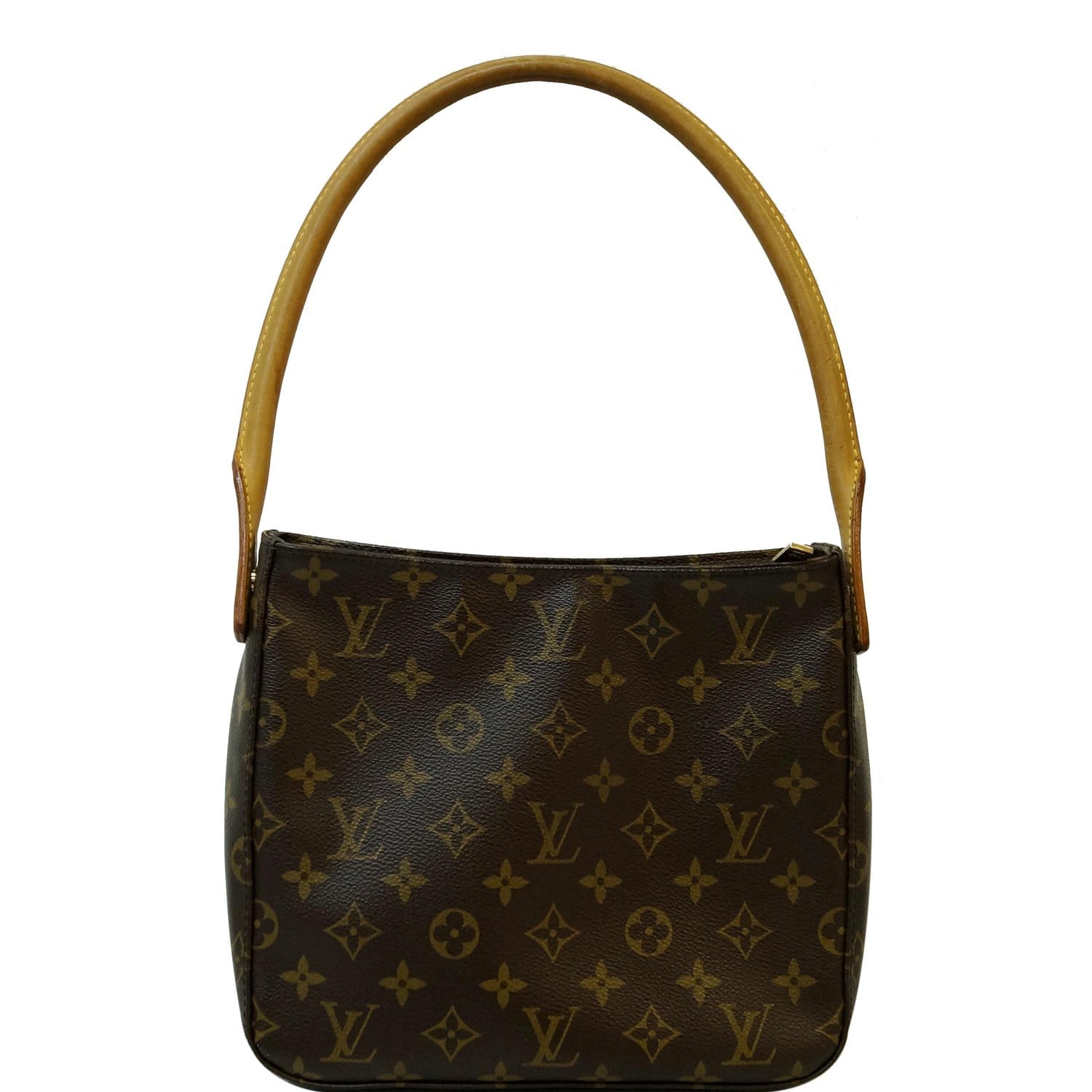 LOUIS VUITTON Looping MM Monogram Canvas Shoulder Bag Brown