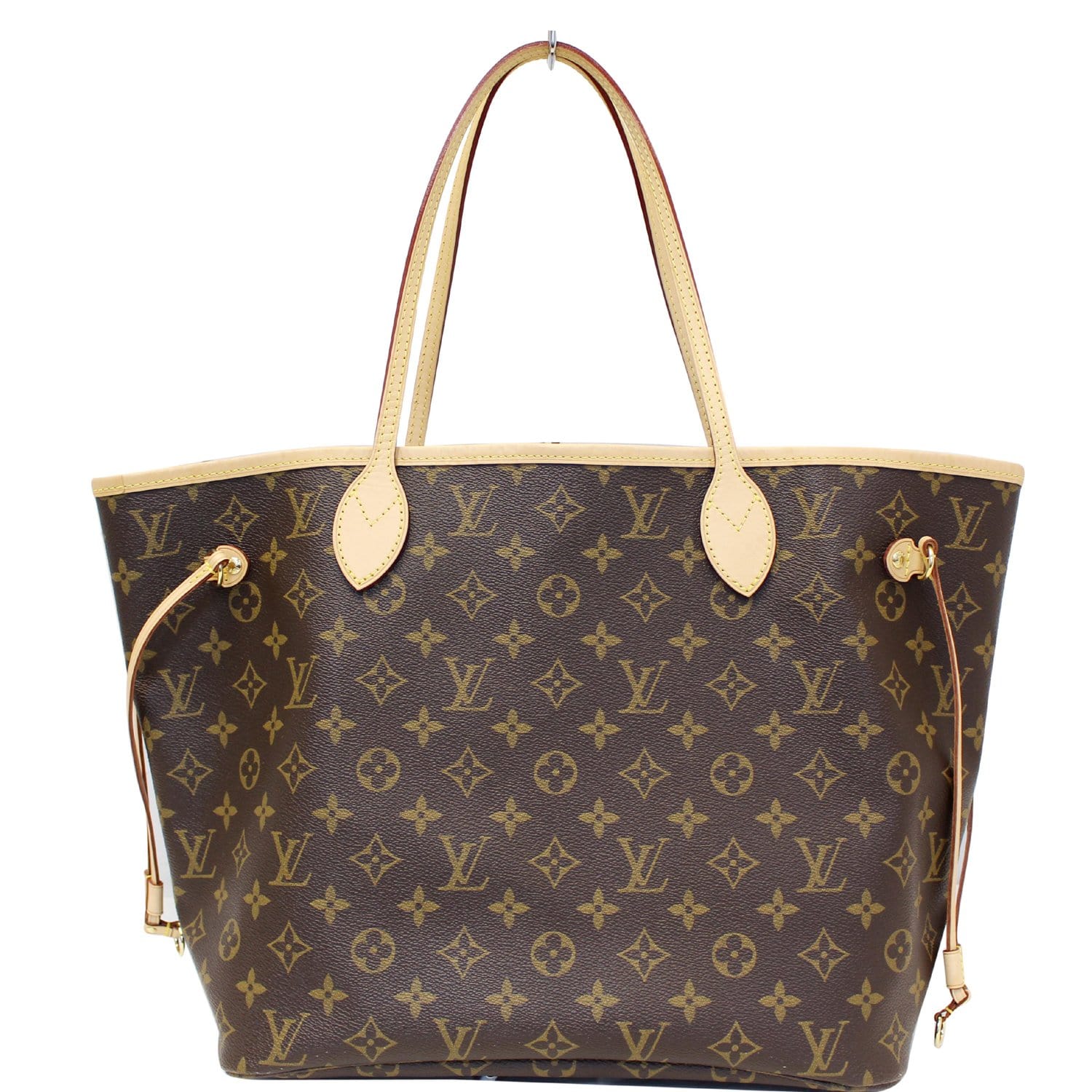 LOUIS VUITTON Neverfull MM Monogram Canvas Tote Bag Brown