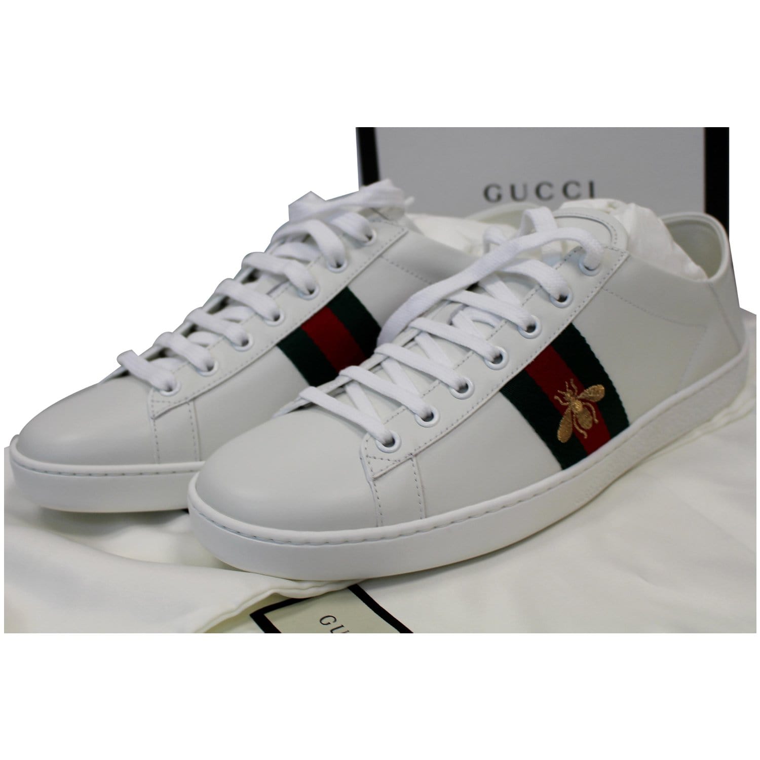 Gucci Ace Classic Low Top Sneakers - White