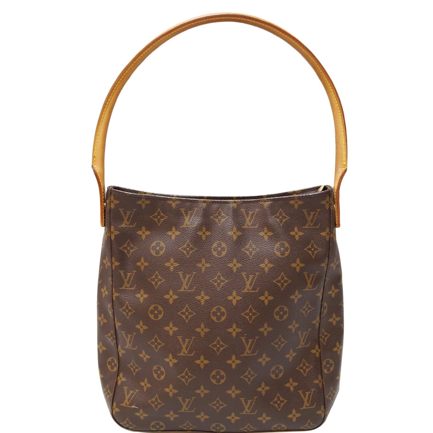 Louis Vuitton Looping Brown Canvas Shoulder Bag (Pre-Owned)