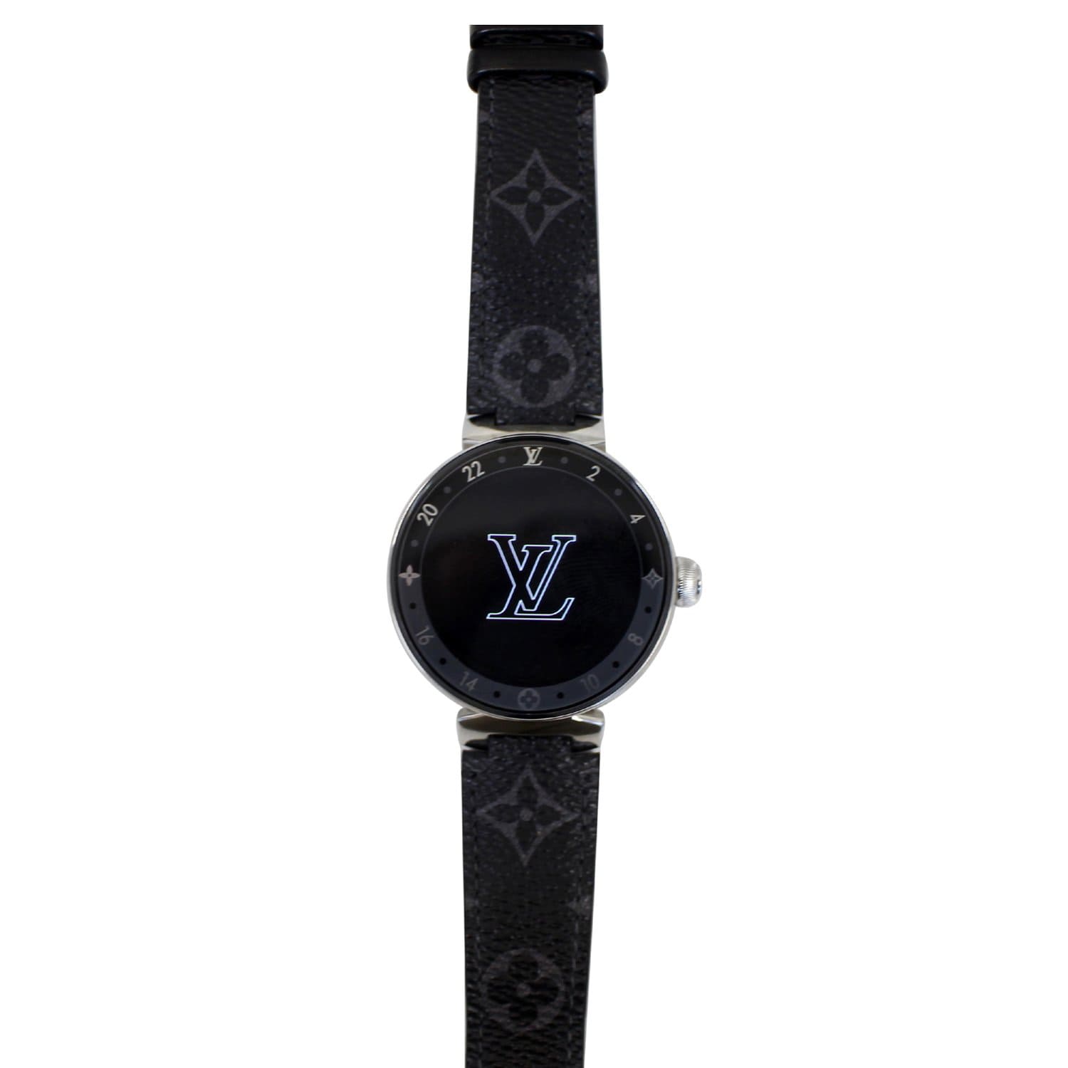 LOUIS VUITTON Tambour Horizon 42mm Monogram Eclipse Smartwatch Grey-US