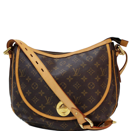 Louis Vuitton Tulum Brown Canvas Shoulder Bag (Pre-Owned)