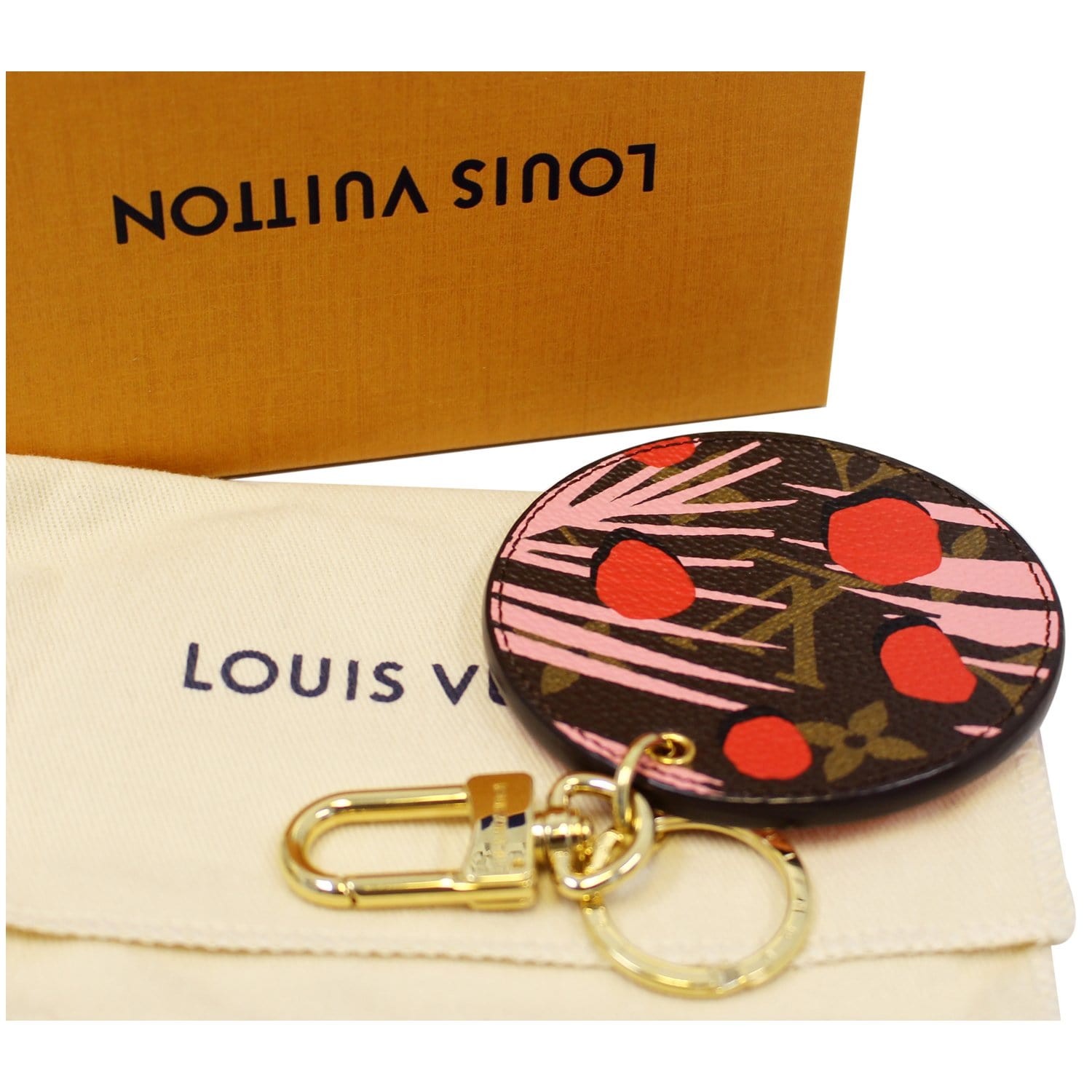 LOUIS VUITTON Jungle Print Key Holder Bag Charm-US