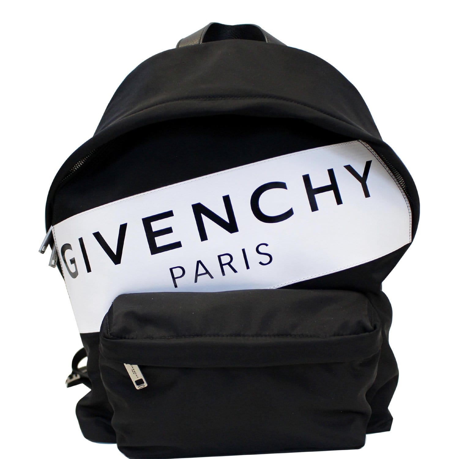 GIVENCHY Paris Nylon Backpack Bag Black