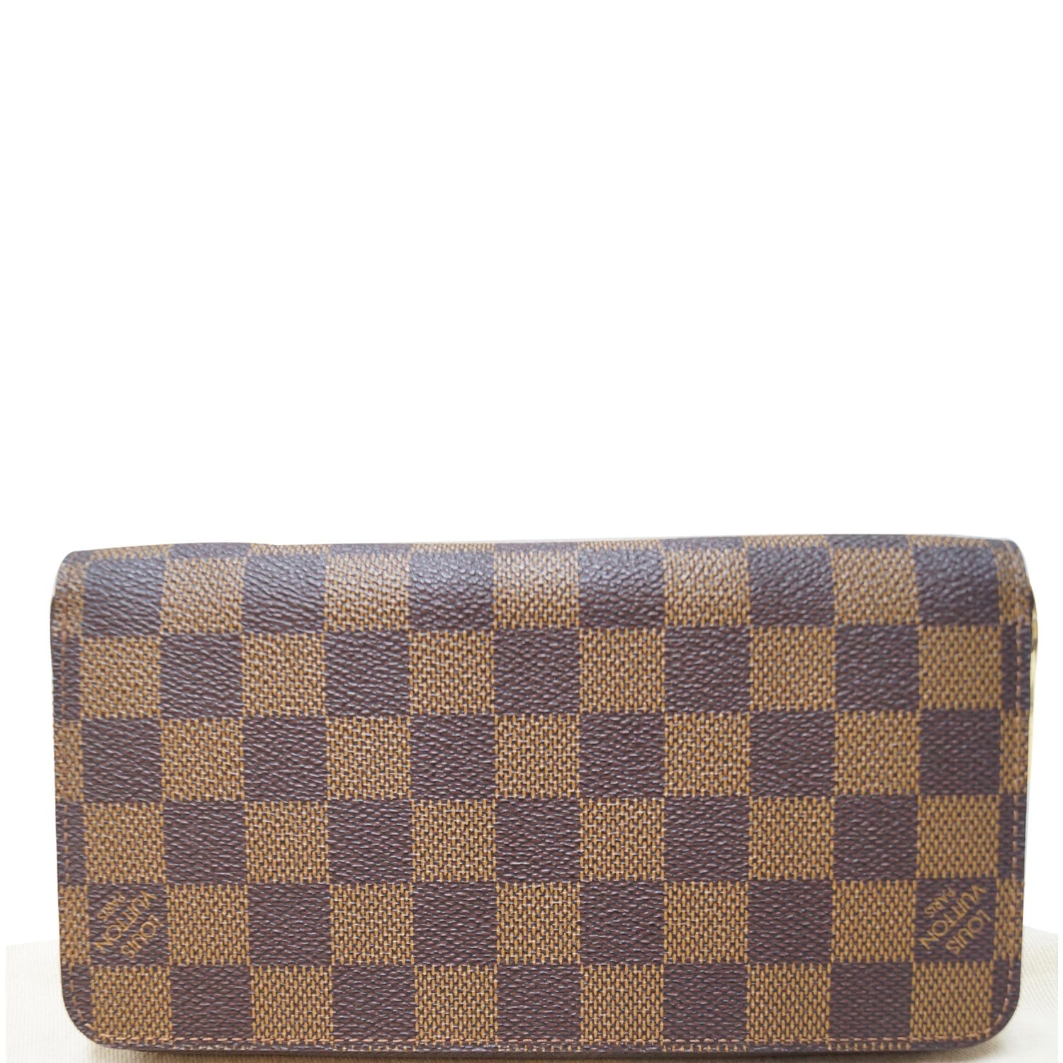 LOUIS VUITTON Damier Ebene Zippy Wallet 91529