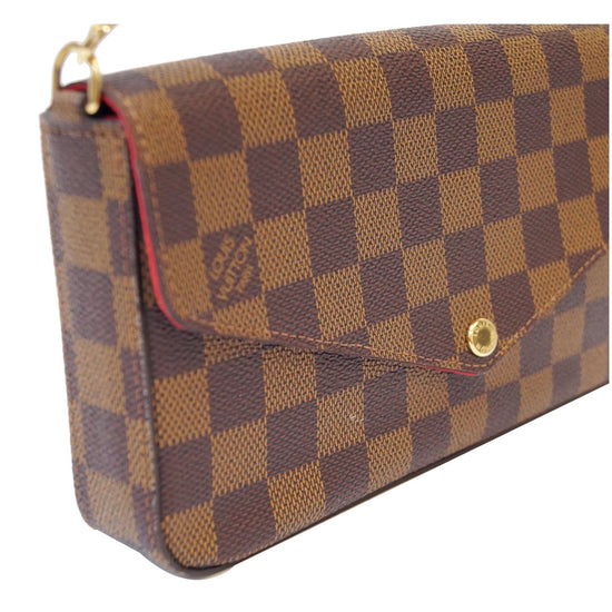 Louis Vuitton Pochette Felicie With Inserts Brown Damier Ébène