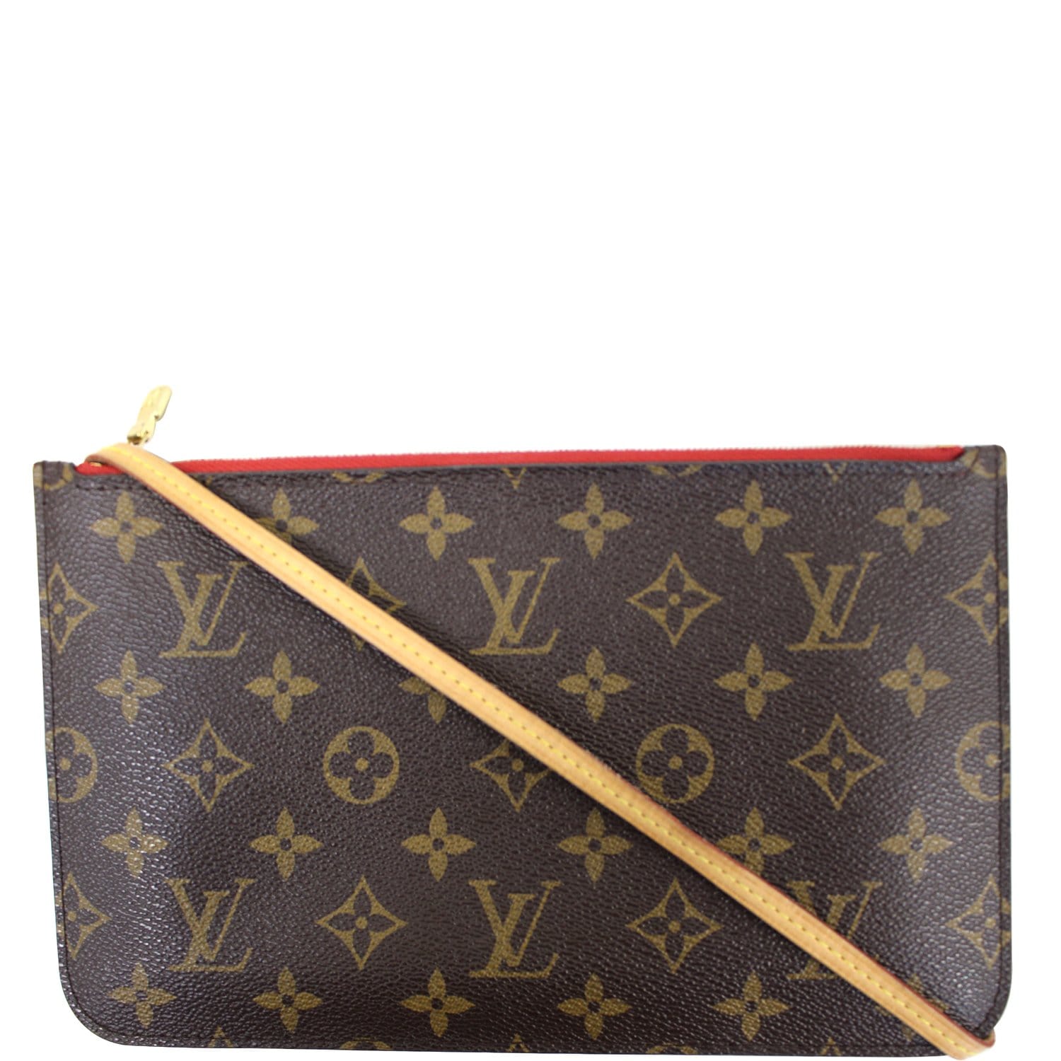 LOUIS VUITTON Pochette Wristlet Pouch Monogram Canvas Neverfull-US