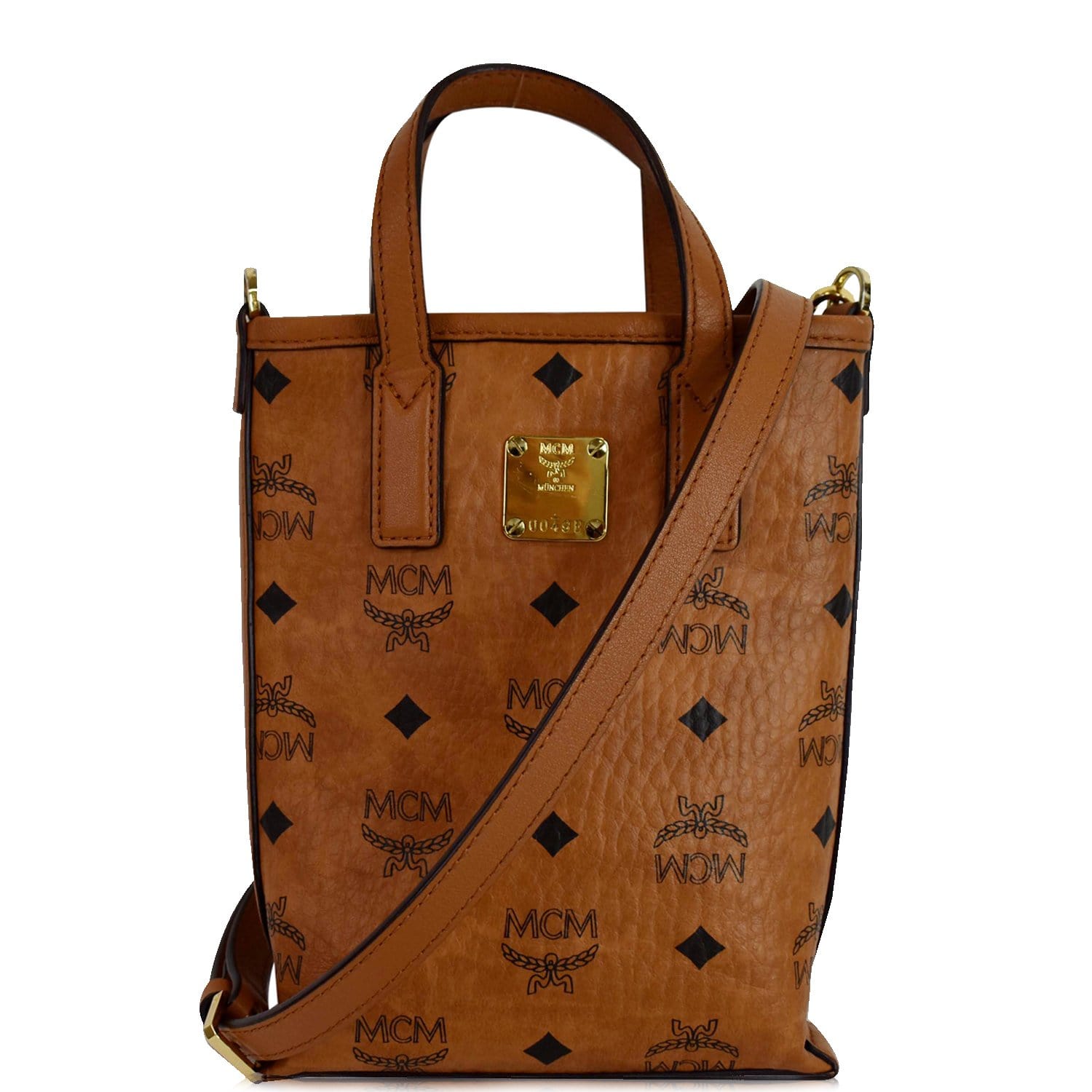 MCM, Bags, Mcm Cognac 3way Mini Bag