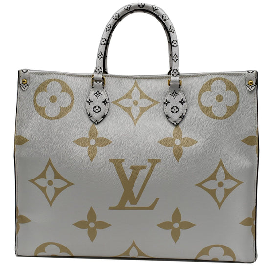 LOUIS VUITTON Monogram Giant Onthego GM Kaki Beige 1242614