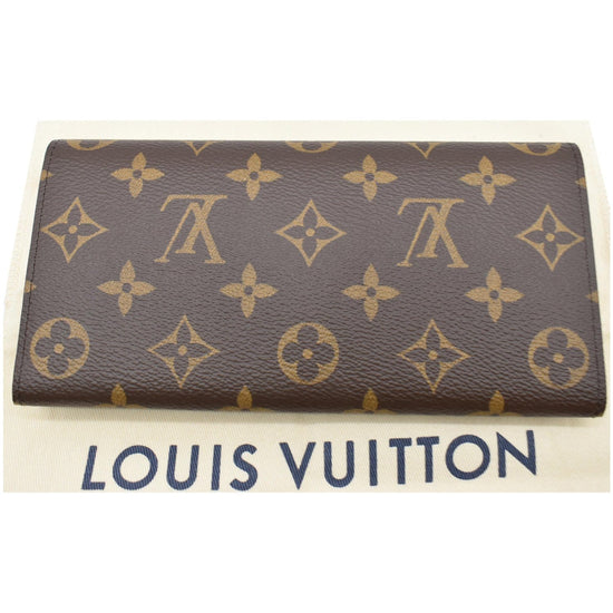 Louis Vuitton Monogram Canvas Wallet With Pink Interior AGC1414
