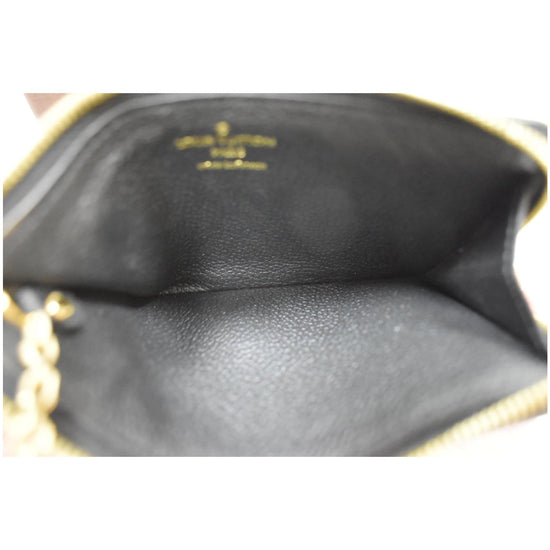 Louis Vuitton Recto Verso Card Holder Monogram Empreinte Leather Black  1247711