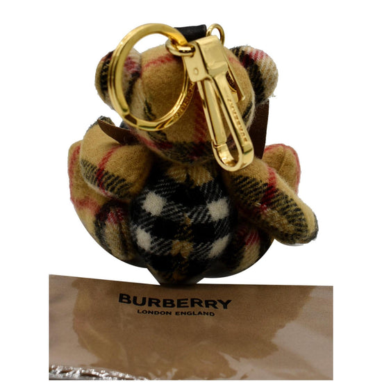 Burberry Thomas Check Bear Bag Charm