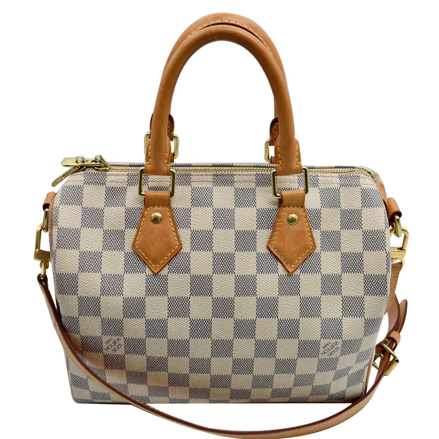 Louis Vuitton Speedy Bandoulière 25 Beige Damier Azur