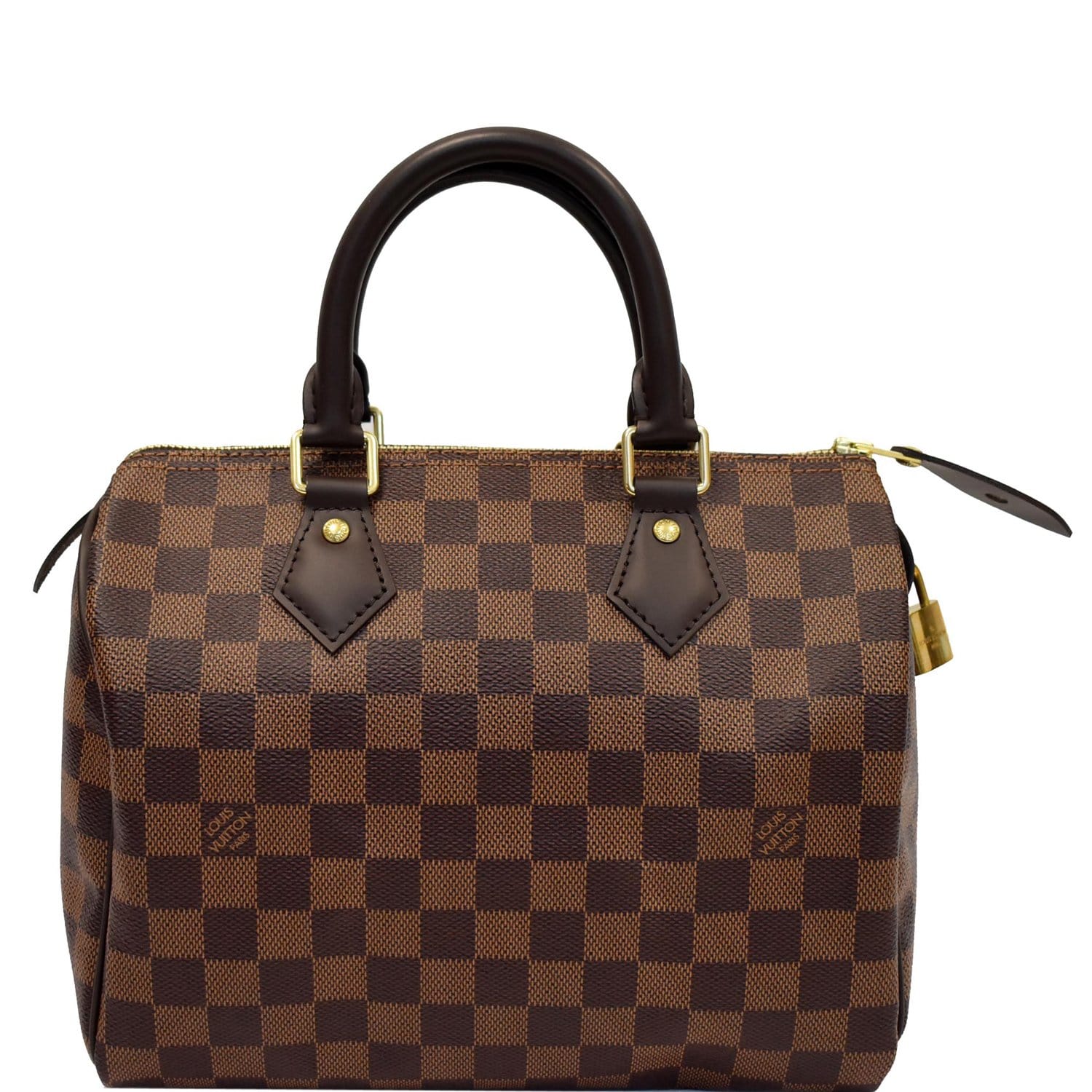 Louis Vuitton Speedy 25 Damier Ebene Satchel Bag