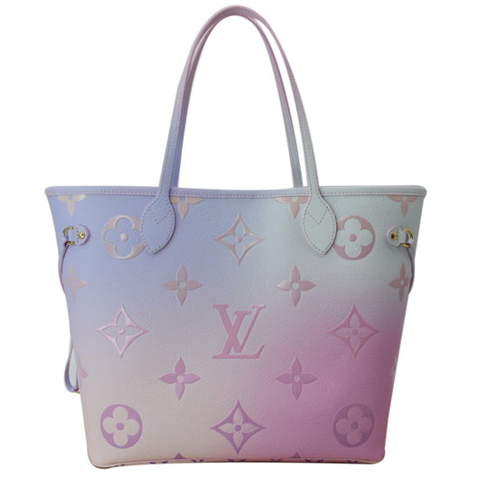 Louis Vuitton Neverfull MM Sunrise Pastel in Coated Canvas with