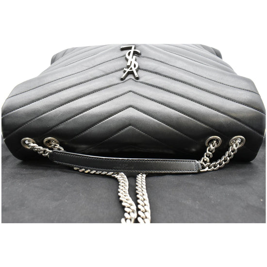 YVES SAINT LAURENT Large Loulou Matelasse Leather Chain Shoulder Bag B