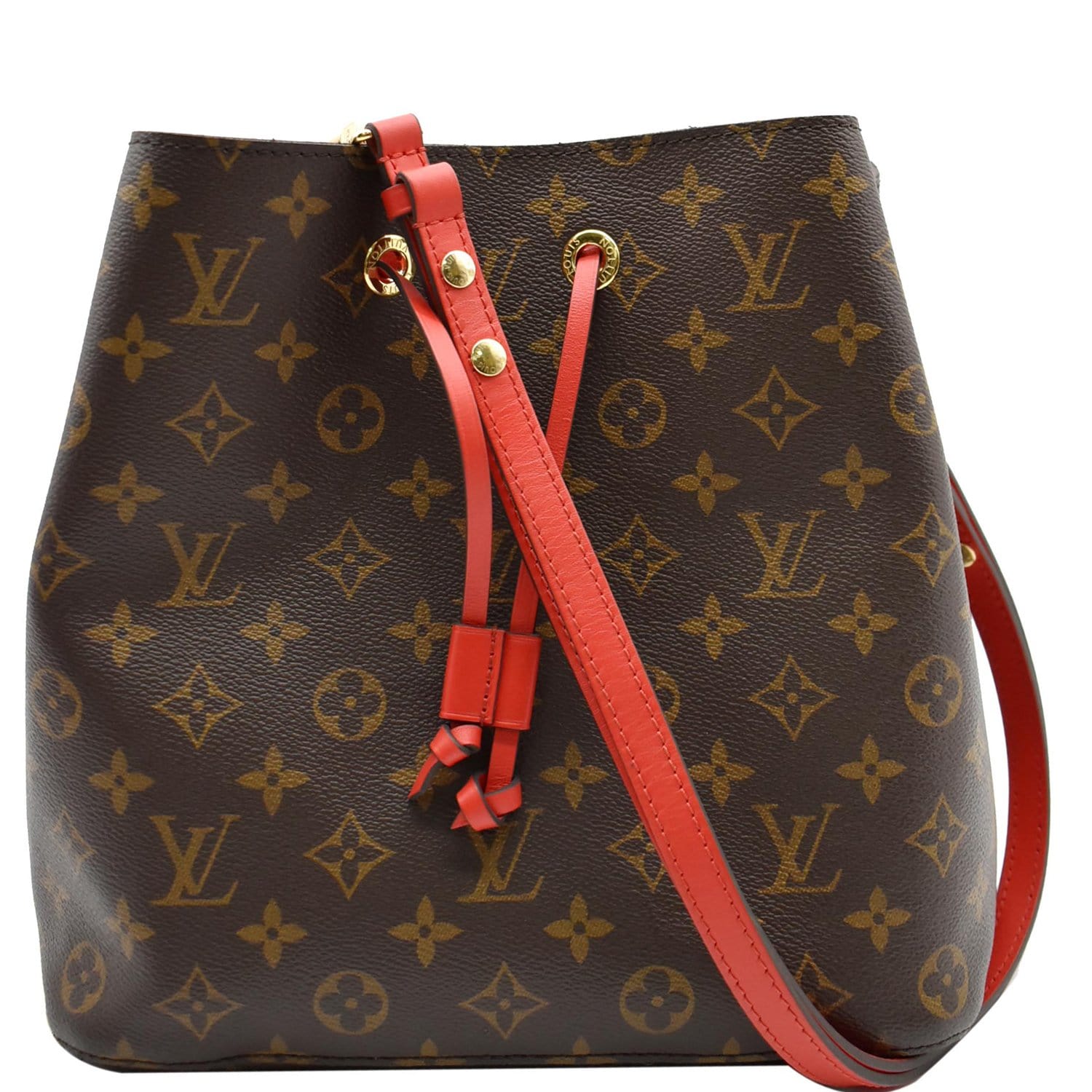 LOUIS VUITTON Neonoe Monogram Canvas Crossbody Bag Coquelicot - 10% OF