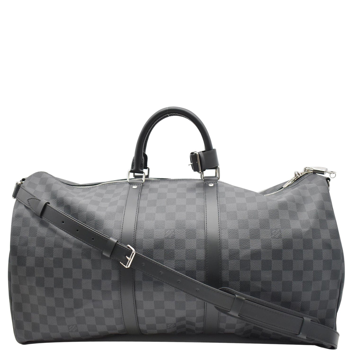Louis Vuitton Keepall 45 Bandouliere Damier Graphite Travel Bag Black