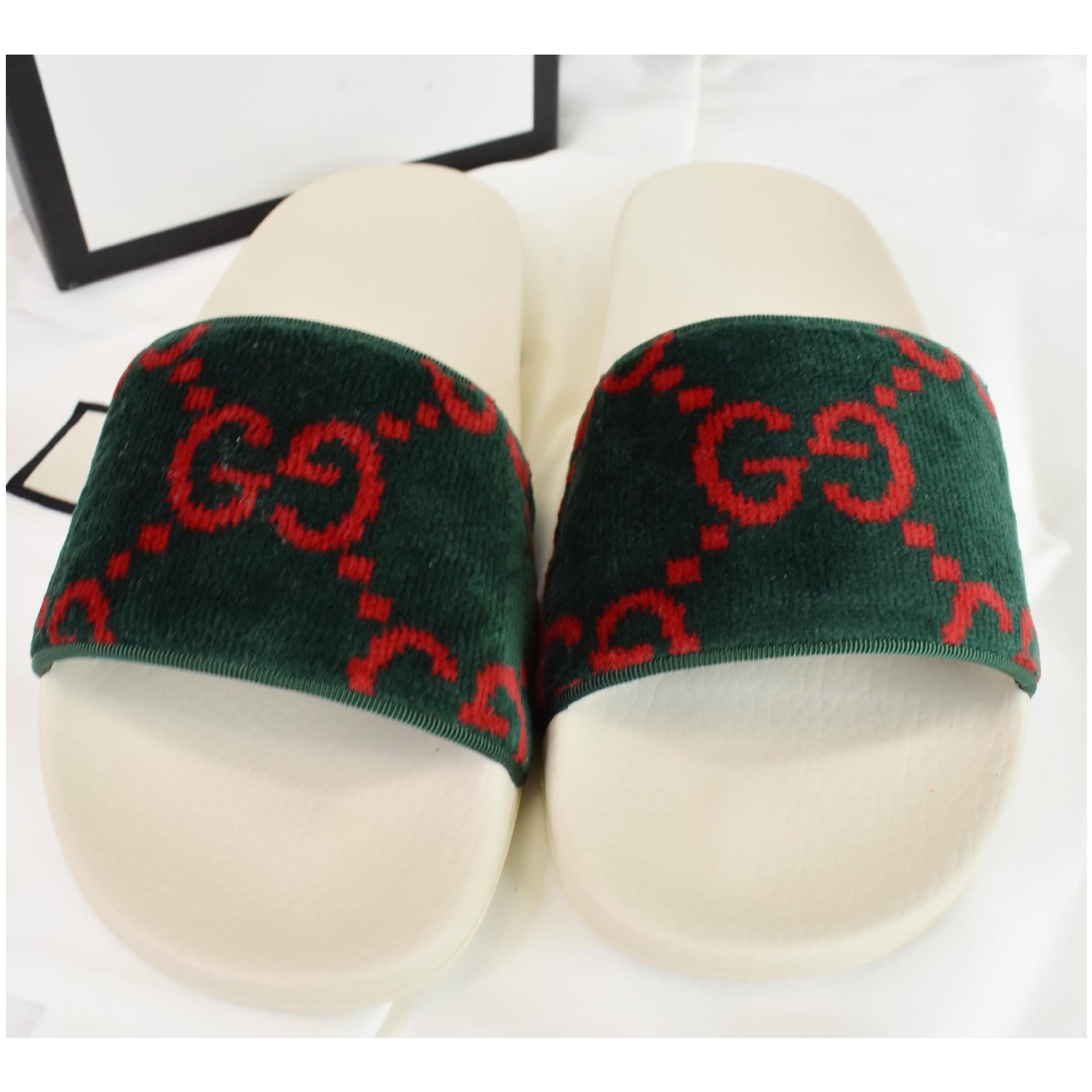 gucci velvet slides