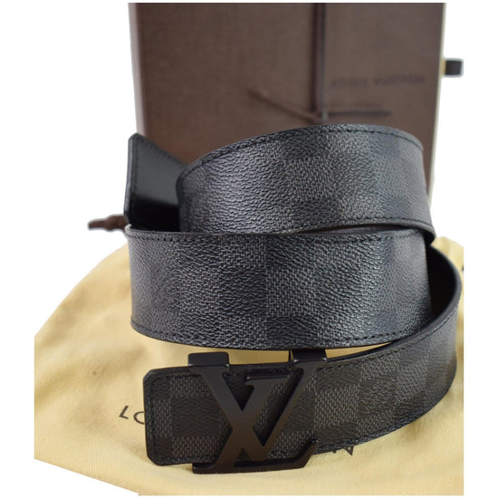 Louis Vuitton Vintage - Damier Graphie Initiales Belt - Black Gray