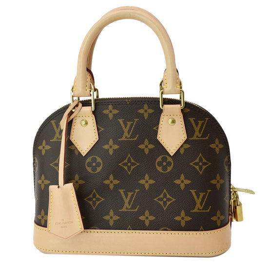 Louis Vuitton Monogram Alma BB Handbag in brown canvas – Fancy Lux