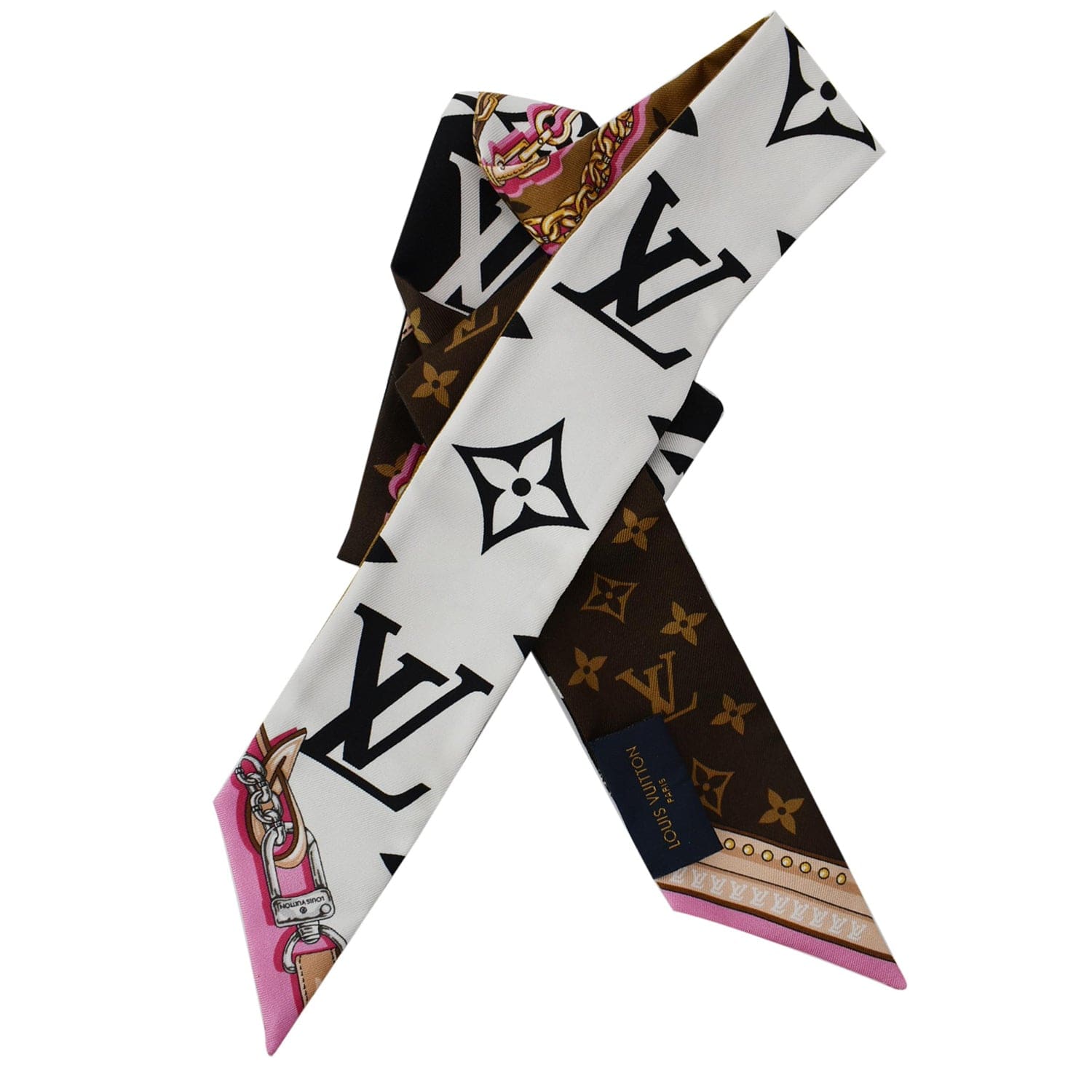 🔥NEW LOUIS VUITTON Ultimate Monogram BB Bandeau Scarf - Black