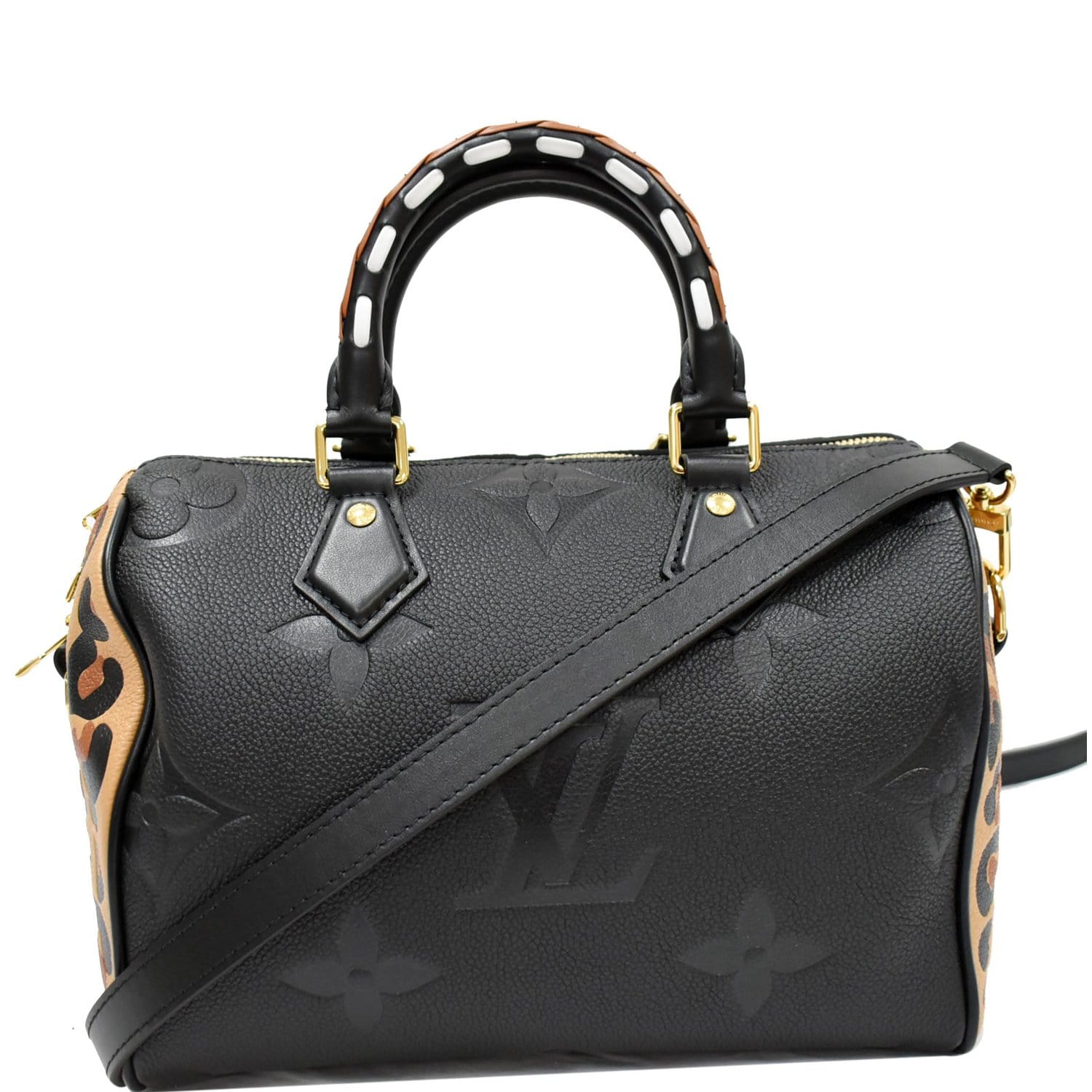 Louis Vuitton Limited Edition Wild At Heart Black Speedy 25