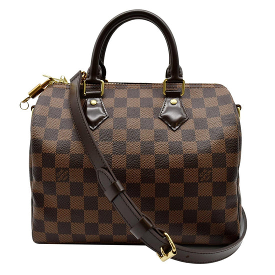 Louis Vuitton Damier Ebene Red Speedy Bandouliere 25 - A World Of Goods For  You, LLC