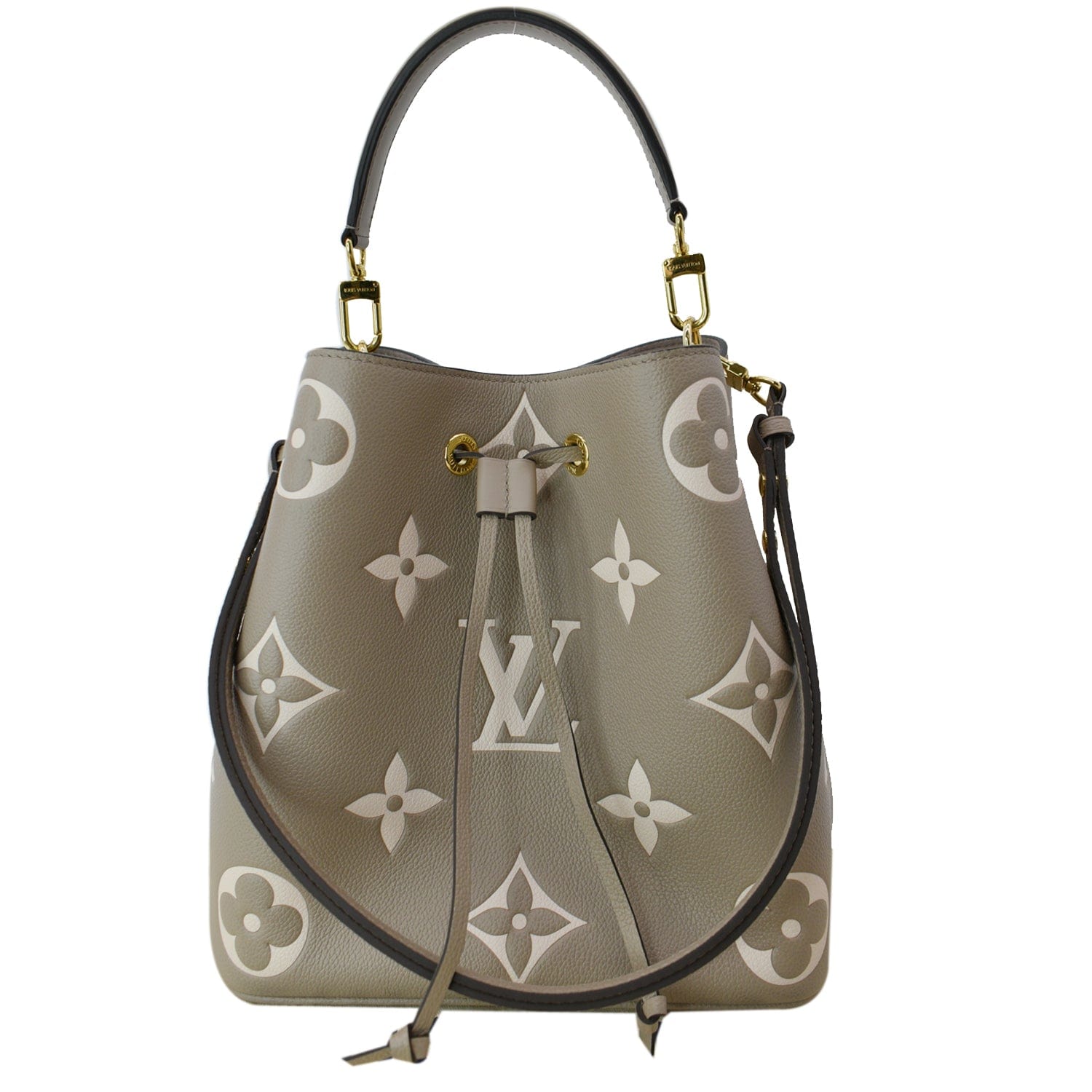 Louis Vuitton Carryall PM Khaki Cream Monogram Empreinte