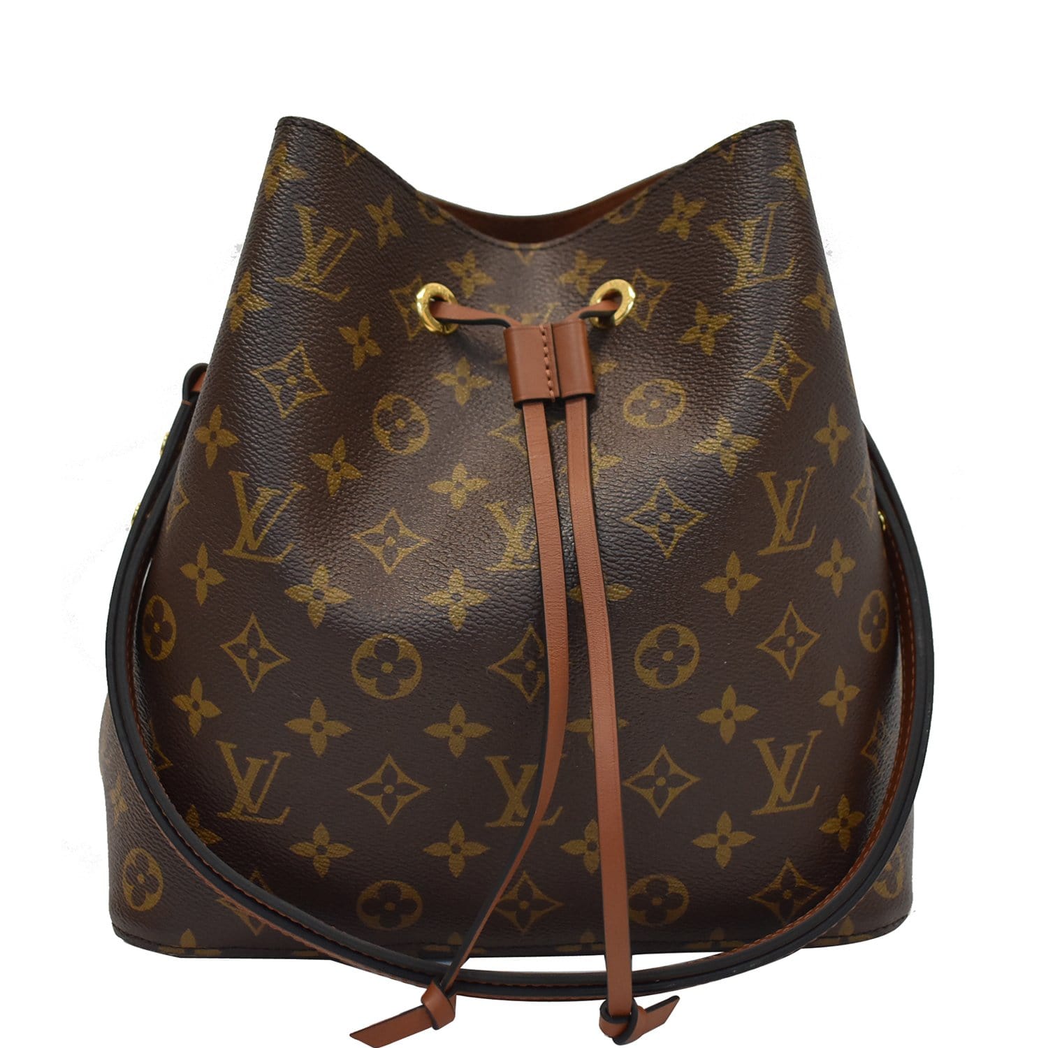 LOUIS VUITTON Neonoe Monogram Canvas Shoulder Bag Brown