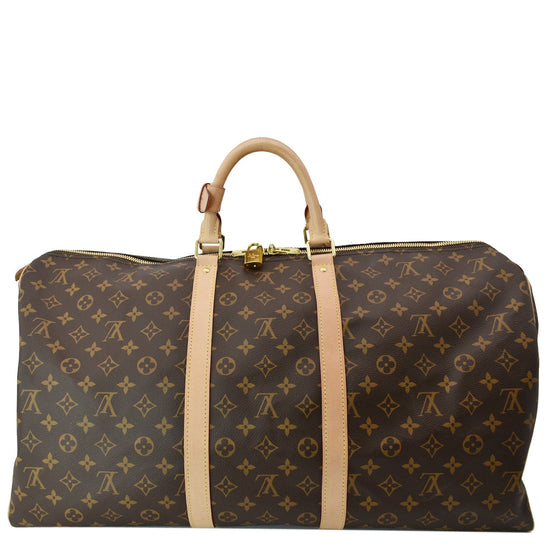 Keepall xs cloth travel bag Louis Vuitton Brown in Cloth - 15569856