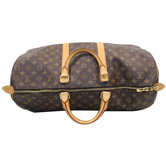 LOUIS VUITTON Keepall Bag in Brown Canvas - 100222 Cloth ref