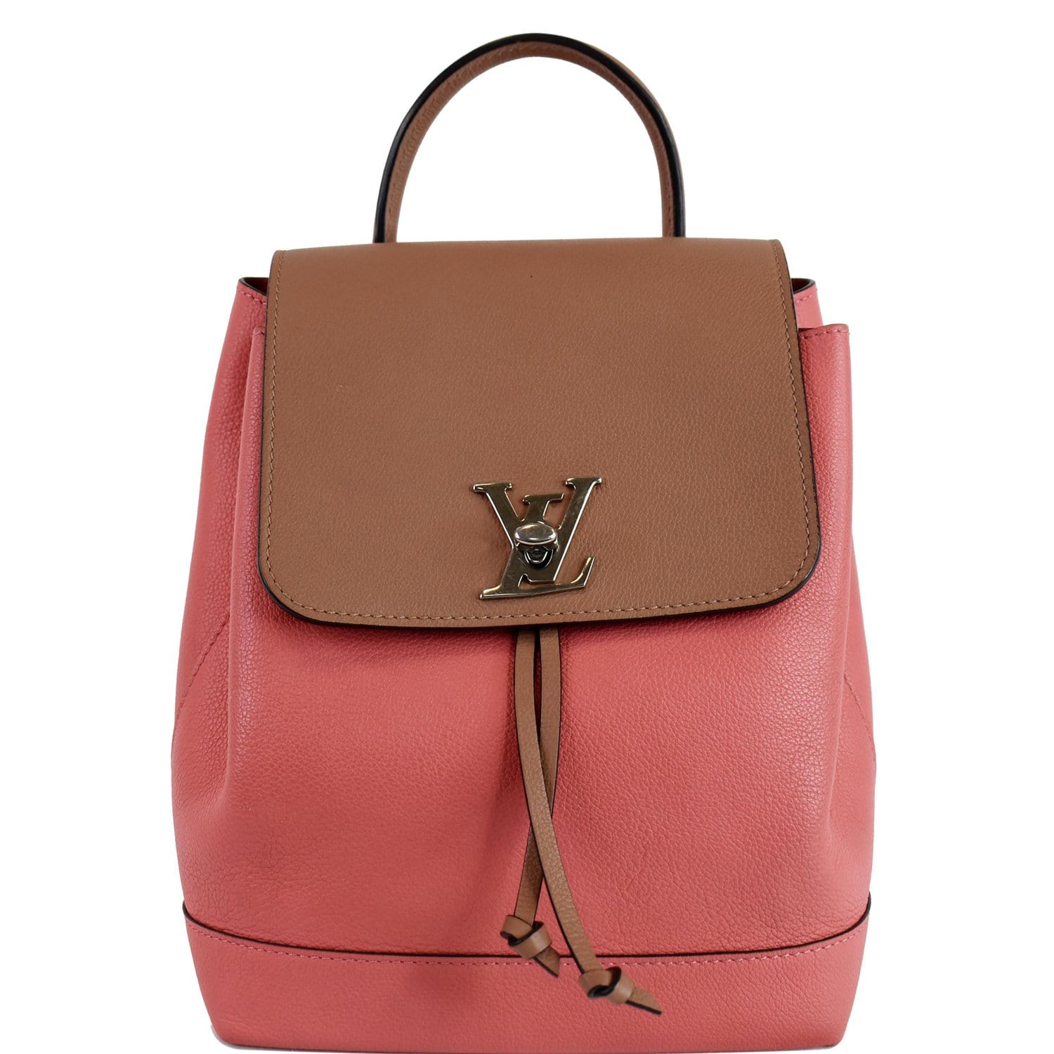 Louis Vuitton Lockme Backpack Rucksack Bag(Pink)