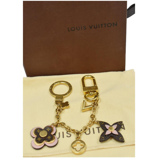 LOUIS VUITTON Monogram Blooming Flowers BB Bag Charm Key Holder Pink