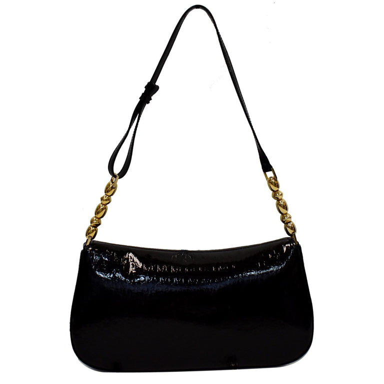 Christian Dior Maris Pearl Patent Monogram Shoulder Bag