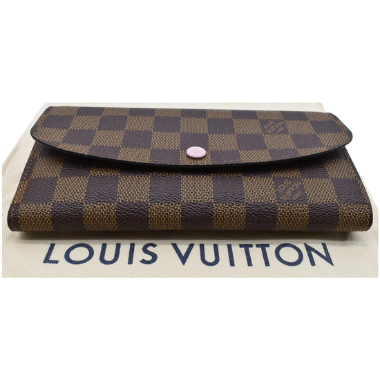 Louis Vuitton Emilie Continental Wallet Purse in Damier Azur Rose Ballerine  - SOLD