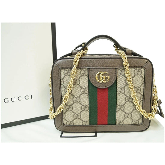 Ophidia gg supreme leather handbag Gucci Beige in Leather - 33886066