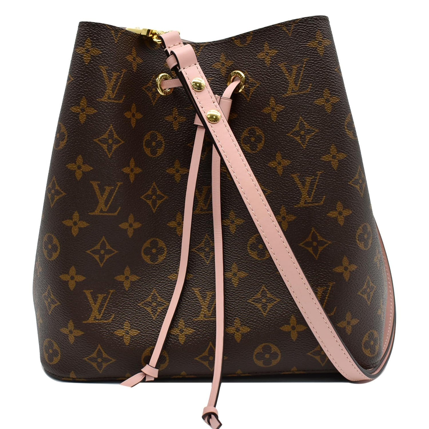 Luxury Monogram Canvas and Leather Handbag Neonoe