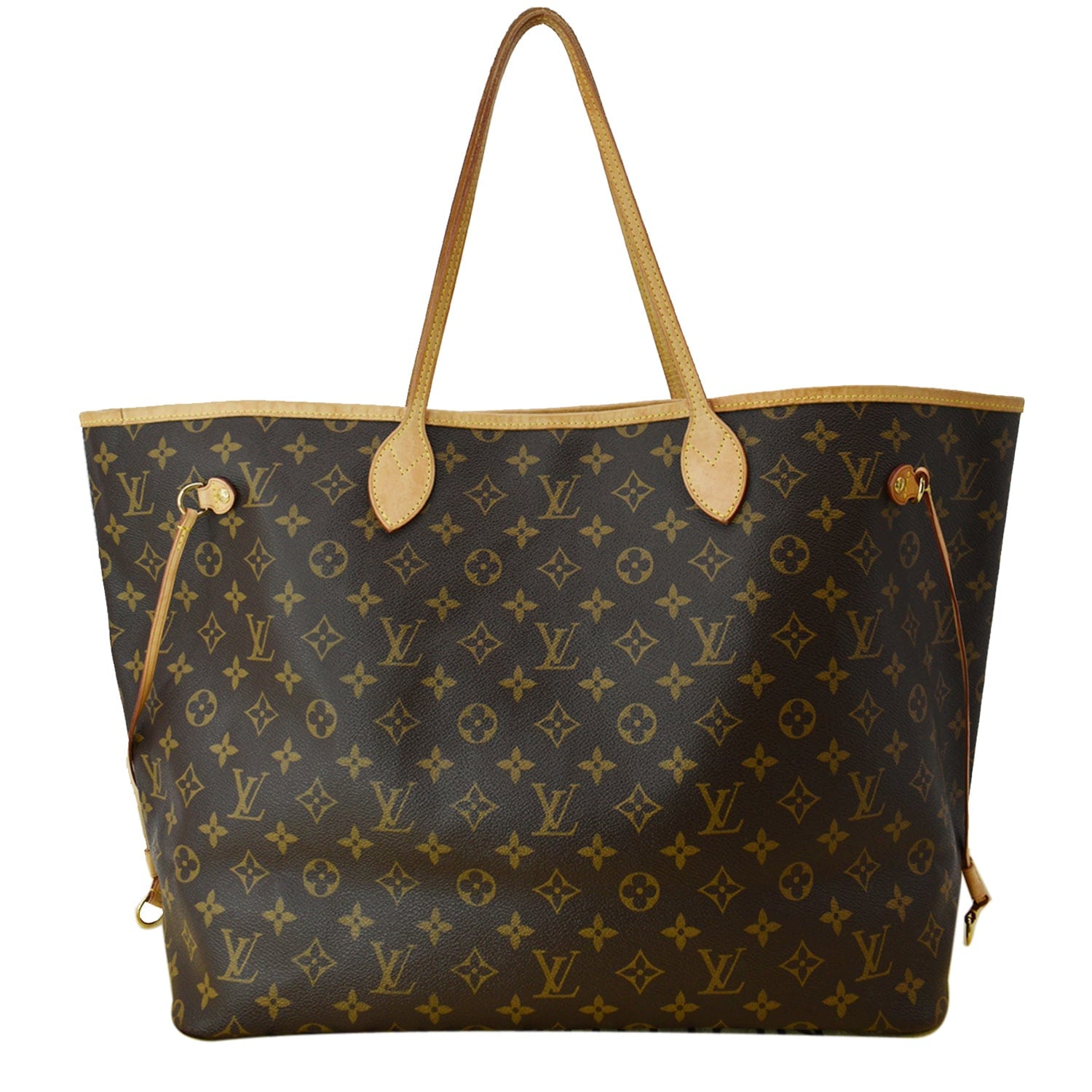 LV Neverfull GM Monogram Tote Bag Brown