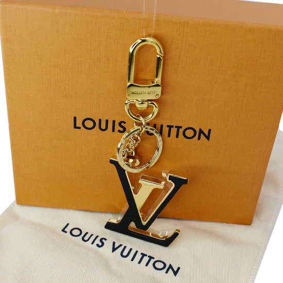 Louis Vuitton Gold & Black Enamel LV Capucines Bag Charm and Key
