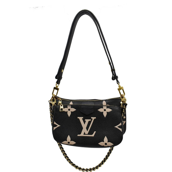 LOUIS VUITTON Multi Pochette Empreinte Leather Accessories Bag Bicolor