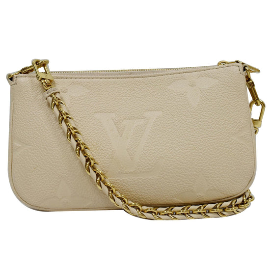 Louis Vuitton Multi Pochette Accessories Monogram Empreinte in Cream – Coco  Approved Studio