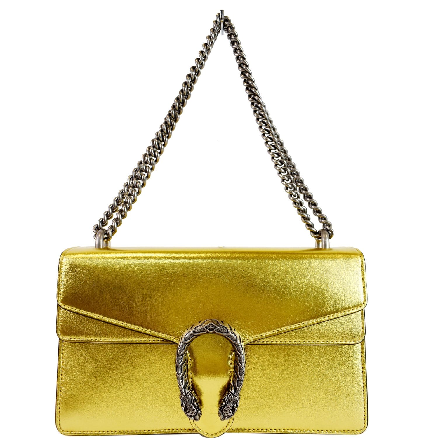 Gucci Dionysus Small Satin Shoulder Handbag Gold Color