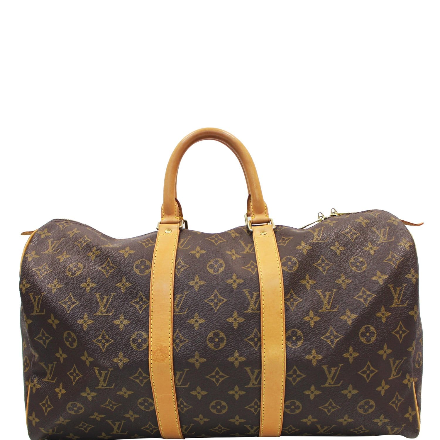 Keepall cloth travel bag Louis Vuitton Navy in Cloth - 22135061