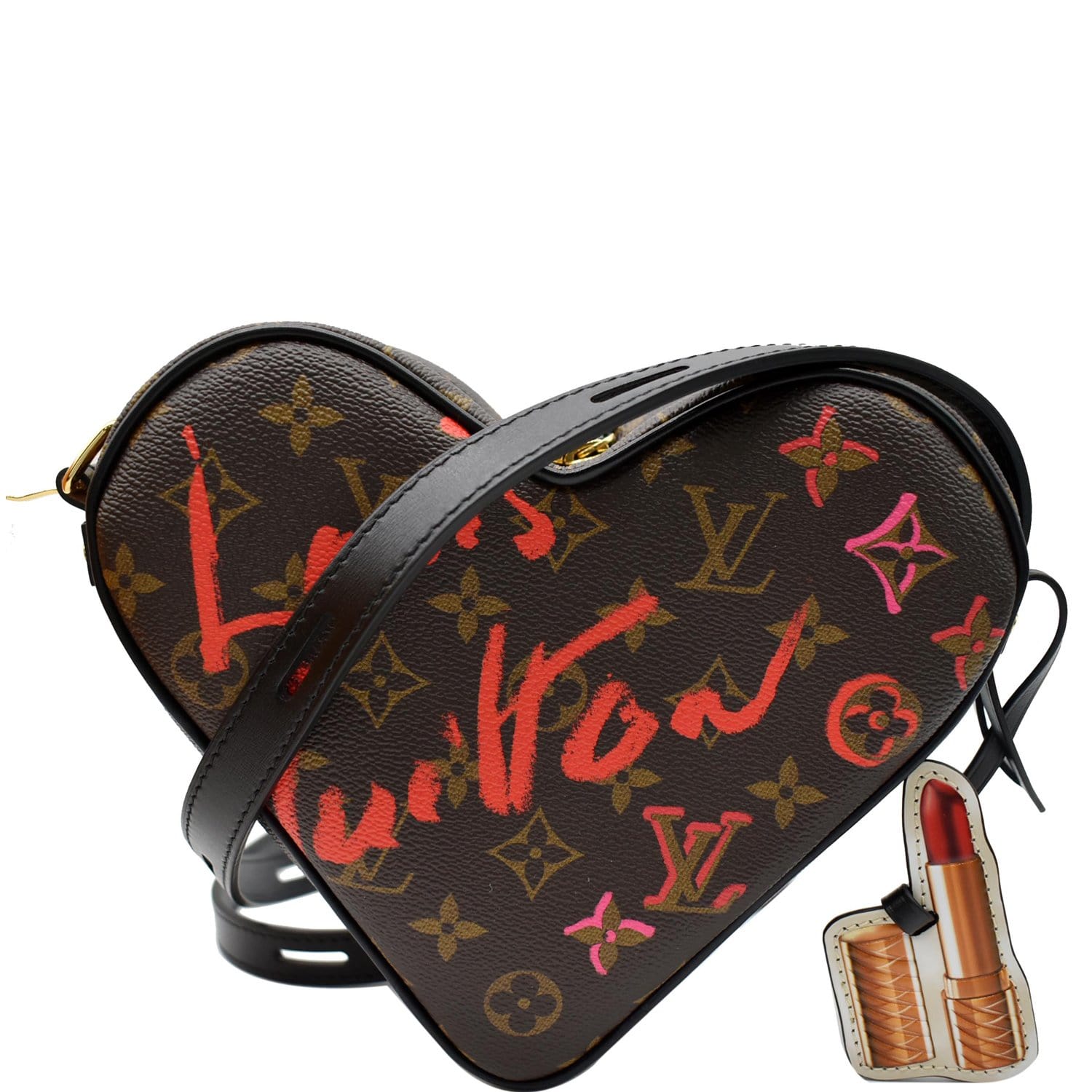 Louis Vuitton Brown Monogram Game On Coeur Heart Bag Leather Cloth  ref.978992 - Joli Closet